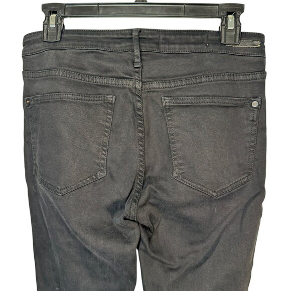 Pilcro and the Letterpress Black High Waisted Skinny Jeans Pants Goth Punk Sz 28 - Picture 6 of 6